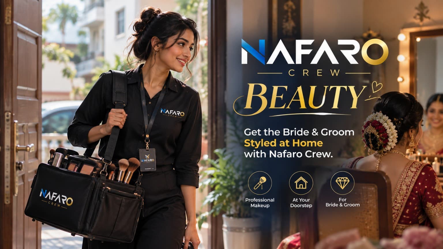 Nafaro Crew bridal beauty service