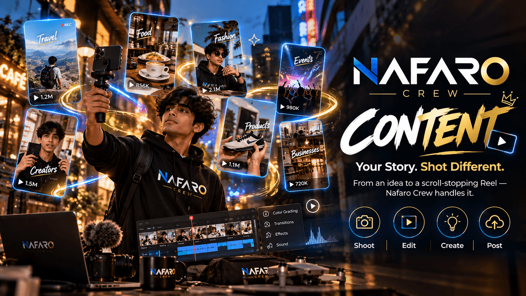 Nafaro Crew Content services